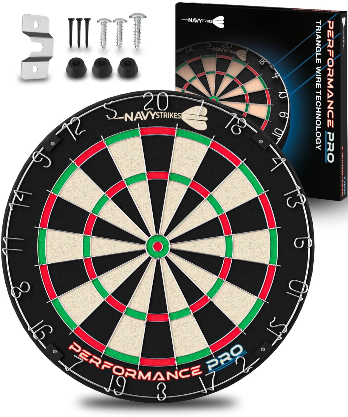 Navy Strikes Performance Pro dartbord van sisal